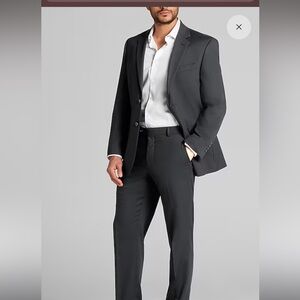 Pronto Uomo The Men's Warehouse Modern Fit Wool Blend Suit Charcoal Gray 36R